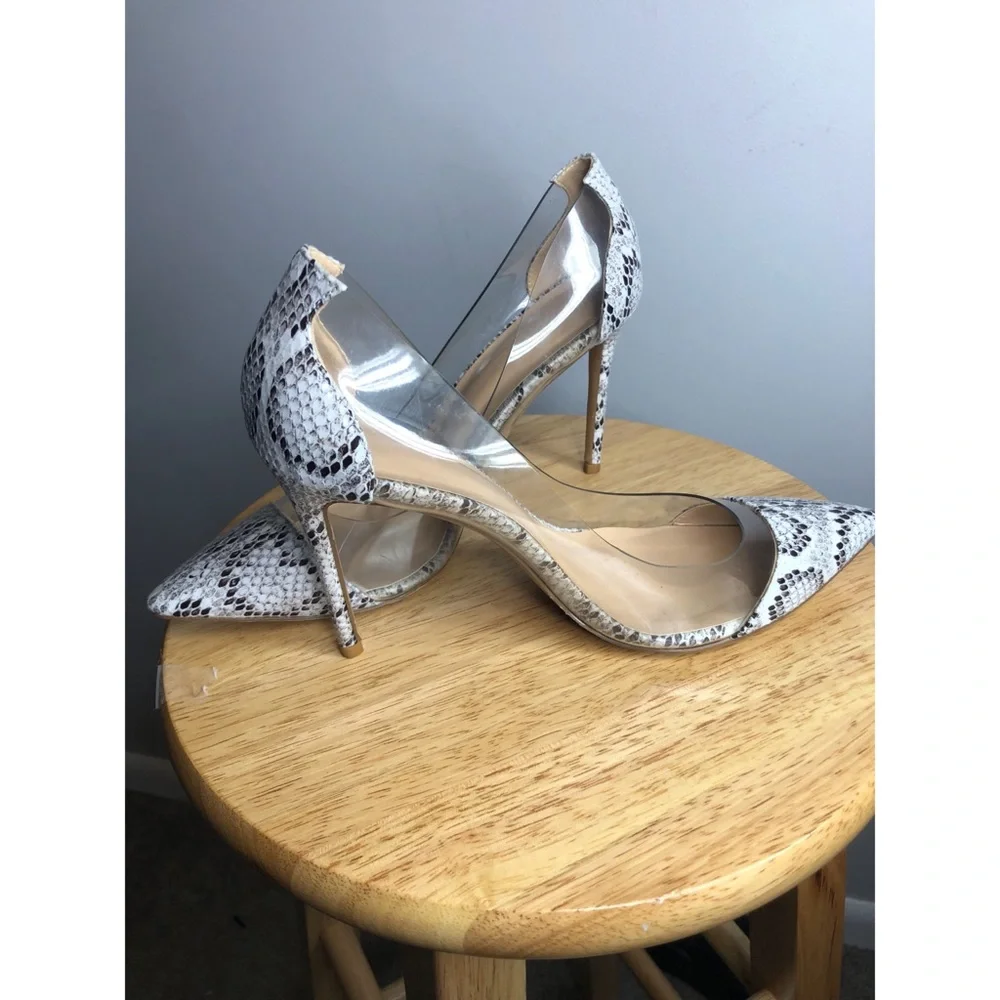 White Python Pumps - Picture 1 of 5